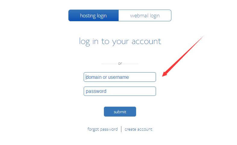 bluehost log in to your account