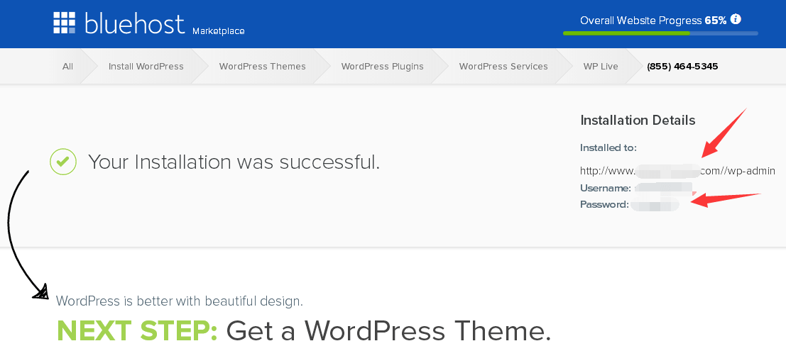 如何在bluehost上安装wordpress？