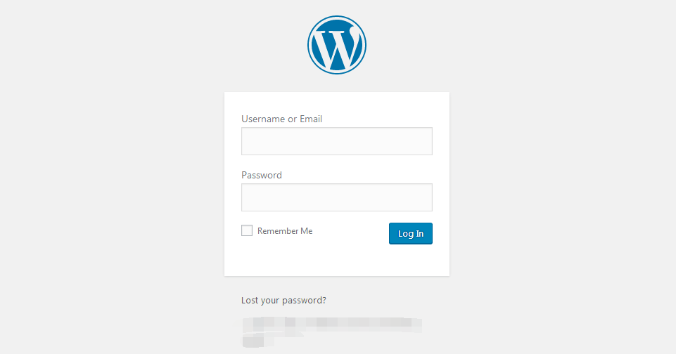 wordpress login