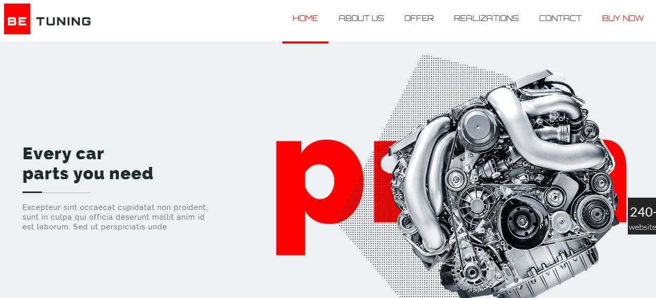 wordpress demo auto parts