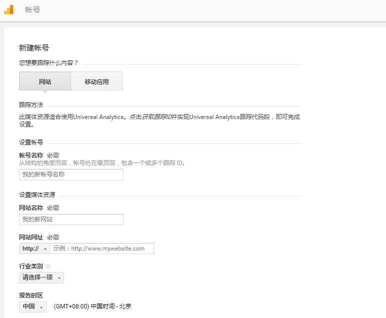 Google Analytics account