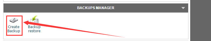 cpanel backup manager