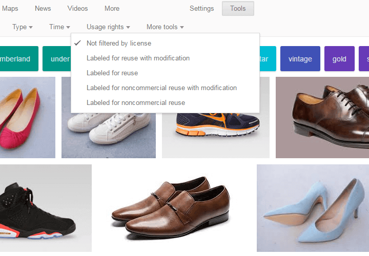 google image usage rights