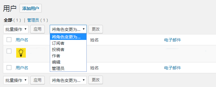 wordpress所有用户角色