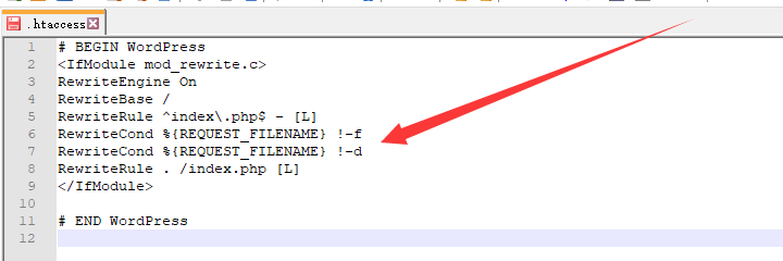 htaccess default
