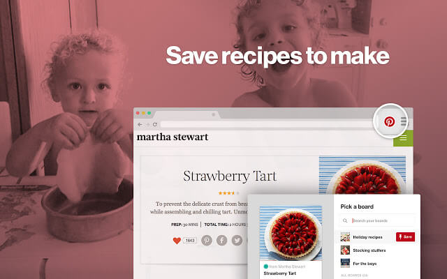 Pinterest Save Button chrome扩展