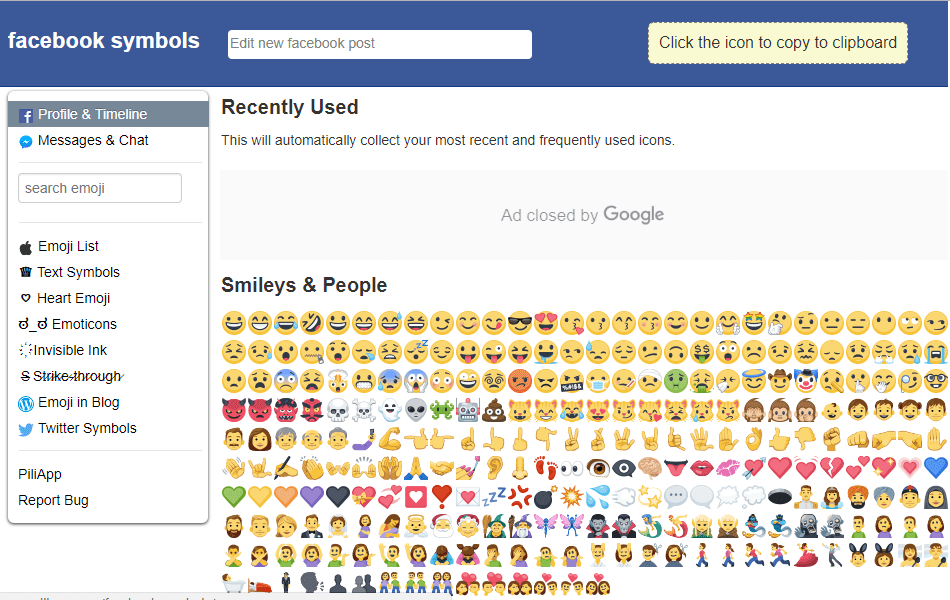 facebook emoji