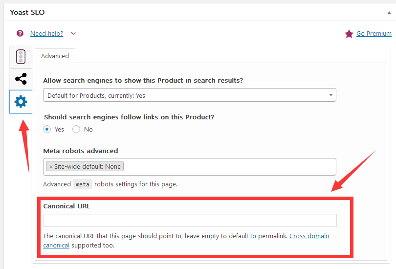 yoast canonical url