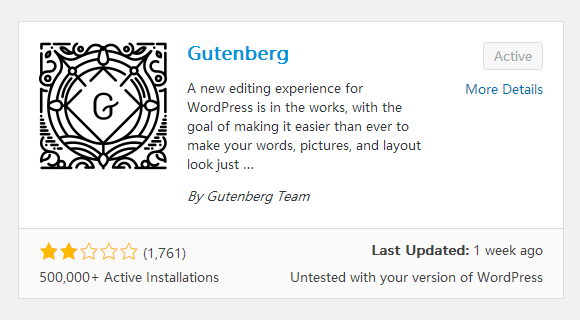 Gutenberg插件