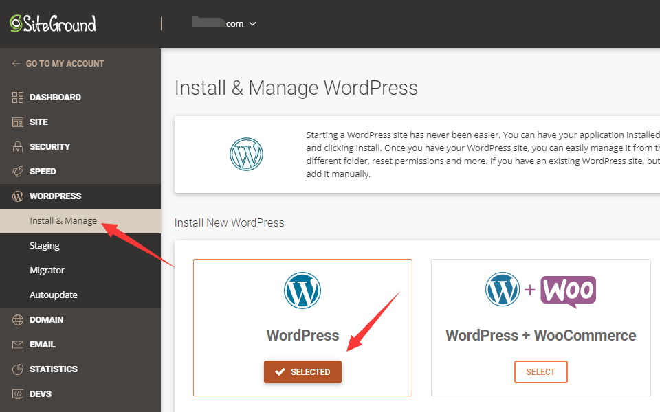 选择wordpress