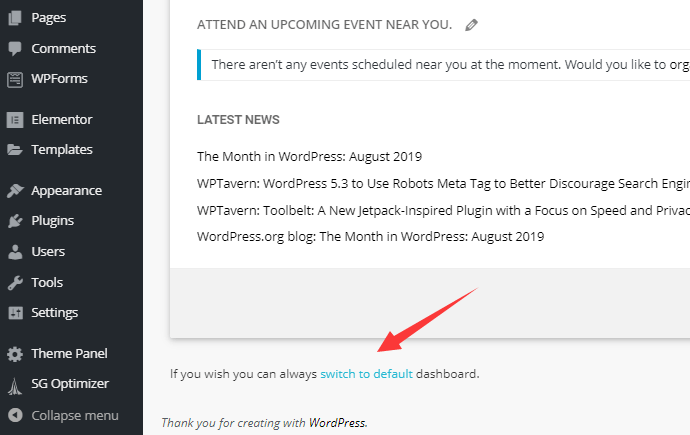 2021 最新 SiteGround 外贸建站购买使用教程 切换到wordpress经典后台