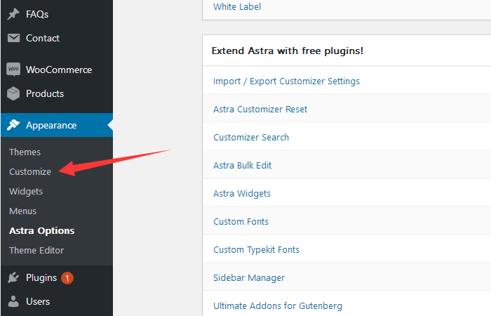 Customize自定义修改