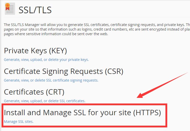 安装管理SSL