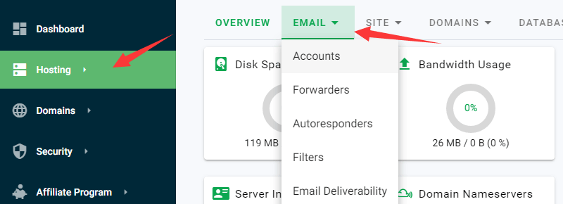 email 设置1