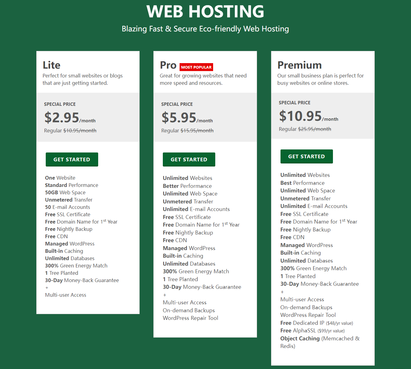 greengeeks lite pro premium