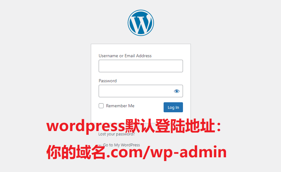 wordpress 登陆地址