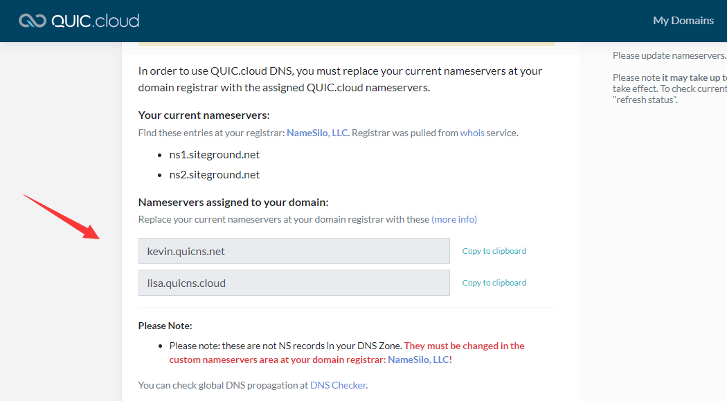 quic.cloud ns