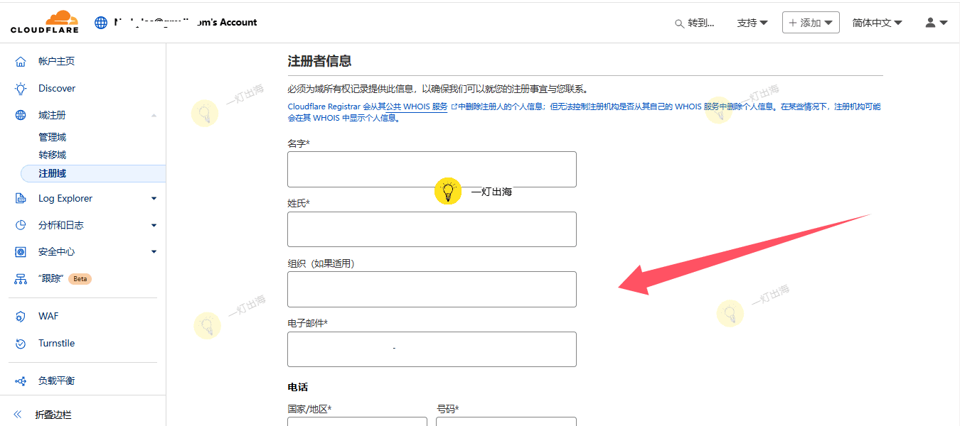 注册者信息