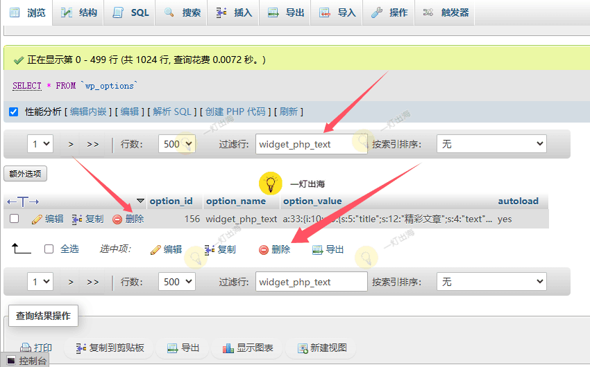 删除自动加载选项数据