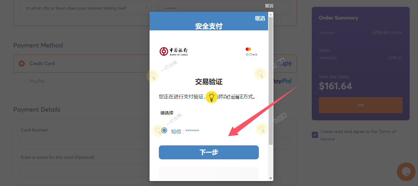 ChemiCloud付款安全验证